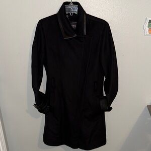 Badgley Mischka Black Trench Coat size small